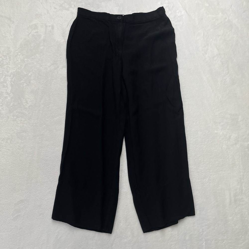 Gabi Lauton Wide Leg Crop Pants Womens 8 Career Work‎ Basics Staple Capsule